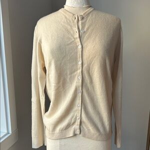 Vintage Ballantyne Cream Cashmere Cardigan